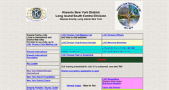 Desktop Screenshot of kiwanis-nylisc.org